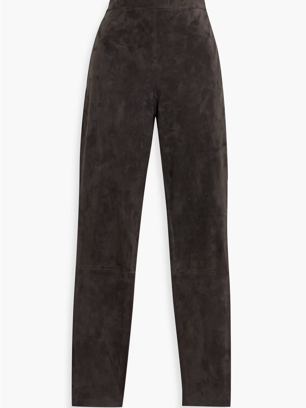 bagatelle Womens Dark Chocolate Suede Straight-Leg Pants